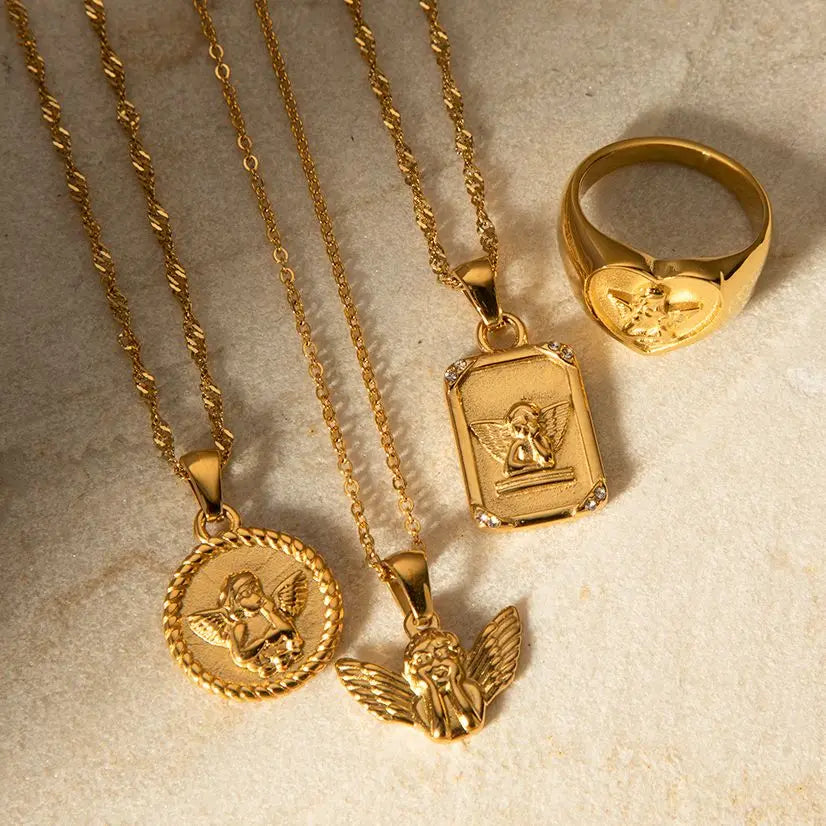 Seraphina Cherub Vintage Necklace