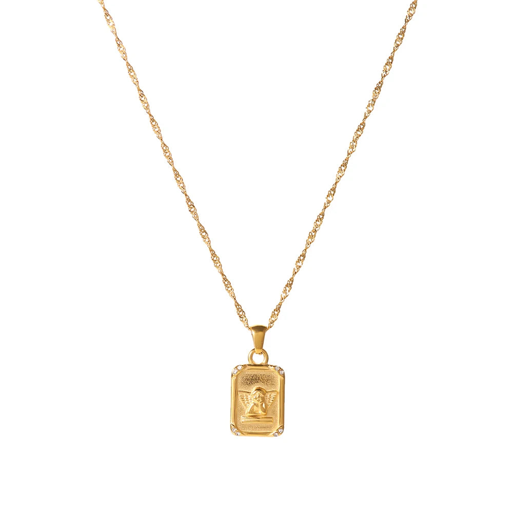 Seraphina Cherub Vintage Necklace