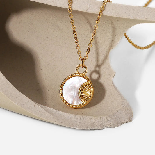 Ancient Raya Sun Pendant Necklace
